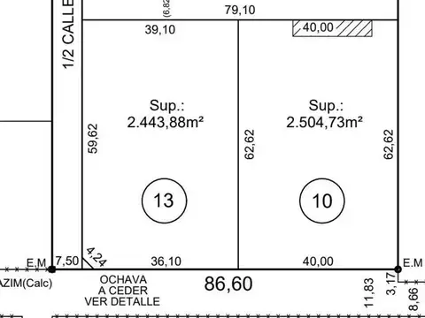 Terreno En Venta, De 2.500m2 Pontevedra - Merlo.