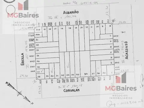 Terreno en Venta 7  mts Frente