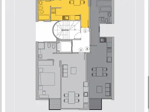 Departamento en Venta de 1 dormitorio
