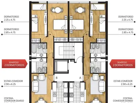 Departamento en Venta de 2 dormitorios
