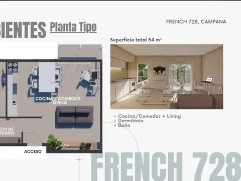 Departamento en Venta en Campana, USD 97.200