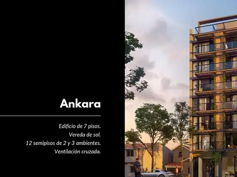 VENTA Semipiso 3 ambientes a estrenar -  Edificio Ankara I, zona Chauvin, Mar del Plata