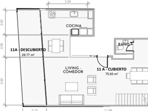 Departamento en Venta al Norte