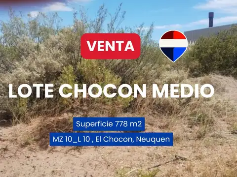 VENTA LOTE CHOCON MEDIO ETAPA MEDANOS