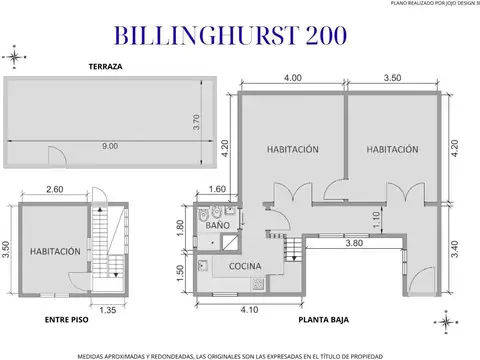 Depto Tipo Casa en Venta de 3 ambientes