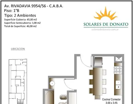 AVENIDA RIVADAVIA 9900, Piso 1