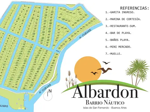 ÚLTIMOS LOTES EN VENTA – BARRIO NÁUTICO ALBARDÓN