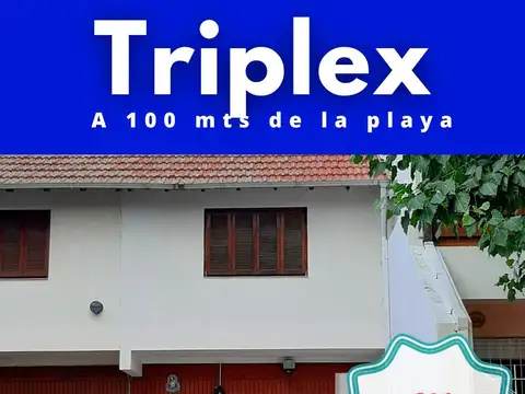 Triplex, 3 dormitorios, cochera, gas natural, patio