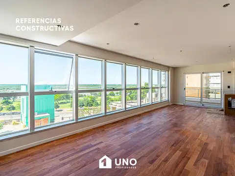 Italia y Av. Wheelwright - Piso Exclusivo de 2 Dormitorios con Vista al Río. Posibilidad cochera.