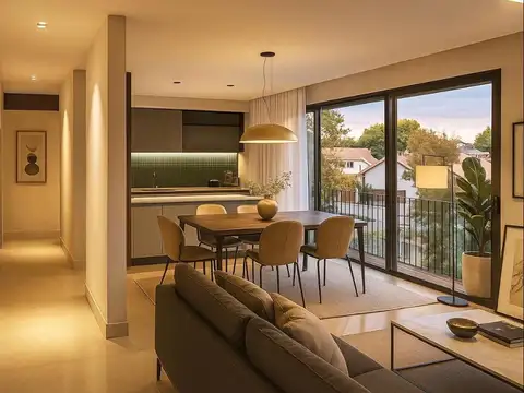 departamento a estrenar semipiso 3 ambientes en venta en lujan centro con balcón y cochera