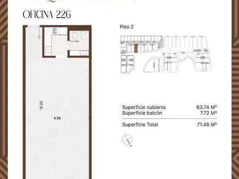 Martin Fierro 3600, Piso 2