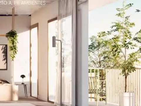 Departamento Monoambiente con 1 baño