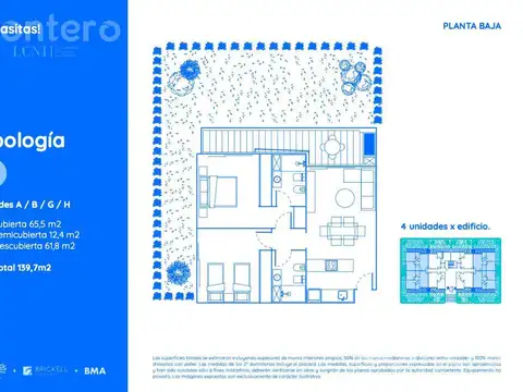 Departamento en Venta con 1 cocheras