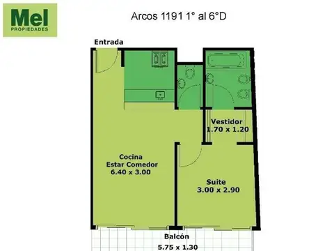 Arcos 1191 , Piso 4