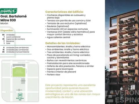 Departamento en Venta de Monoambiente