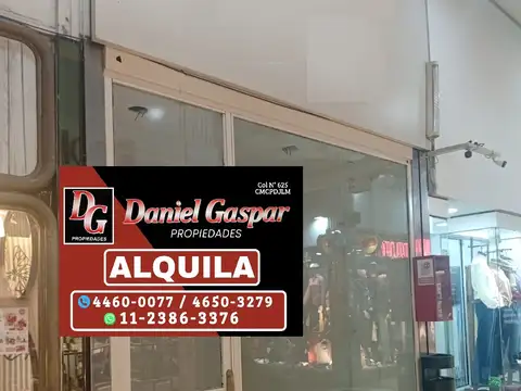 ALQUILER – IMPORTANTE LOCAL COMERCIAL EN GALERÍA CENTRO – MORÓN