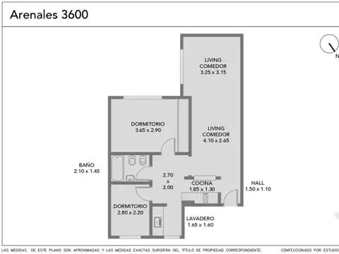Departamento en Venta de 3 ambientes