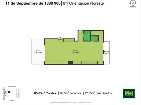 Departamento en Venta de 4 ambientes