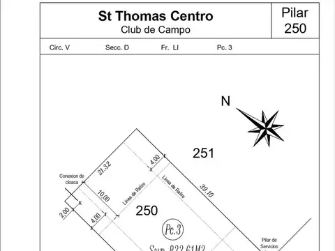 Terreno en Venta de 1666,0 m2