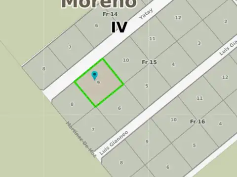 Lote 1.566 m² en venta en Altos de La Reja, Moreno