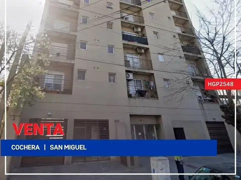 Cochera - Venta - Argentina, San Miguel - Paunero  1826