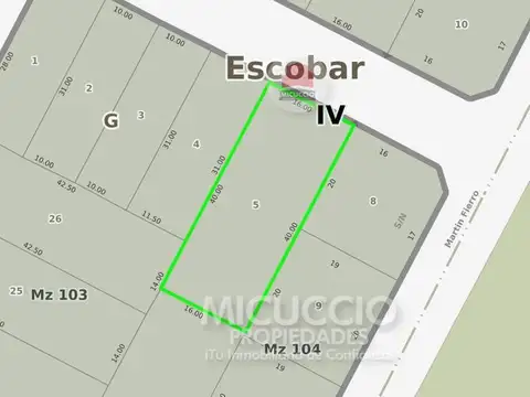 Terreno en Venta en Ingeniero Maschwitz, USD 40.000