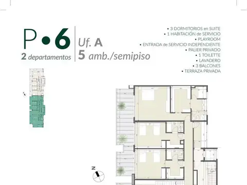 Venta en pozo, 3 dor.en Suite, 3 balcones, terraza propia, U6toA,Torre Esmeralda, Puerto Escondido