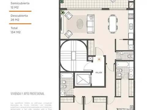 Departamento en Venta de 4 ambientes