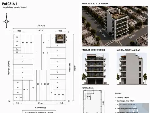Terreno en Venta de 120,0 m2