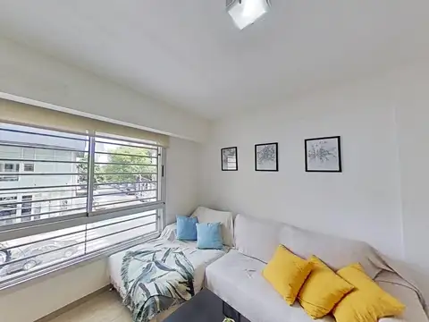 Departamento 2 ambientes con 2 baños