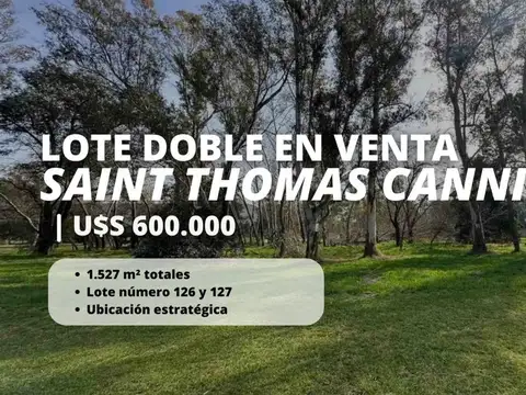 LOTE DOBLE EN SAINT THOMAS CANNING