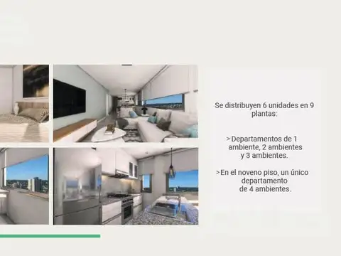 Departamento 2 ambientes con 1 baño