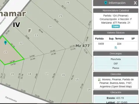 Venta Lote  Mar de Ostende 4 cuadras del mar
