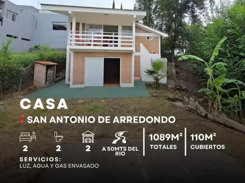 Venta Casa Equipada De 2 Dormitorios En 900M² De Terreno A 50Mts Del Río En San Antonio De Arredondo