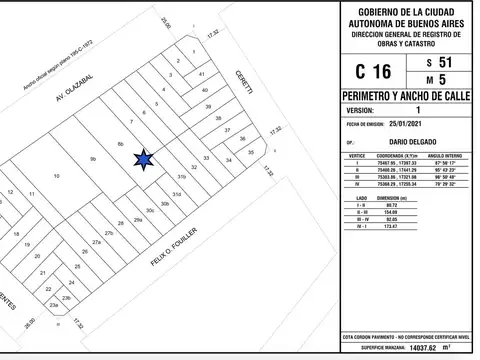 Terreno en Venta de 1039,0 m2