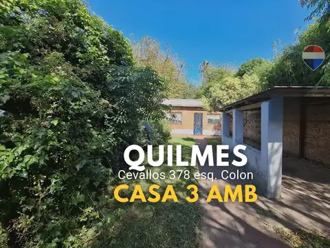 Venta casa 3 amb Quilmes