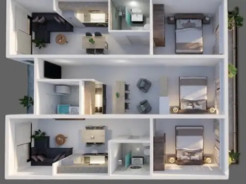 Departamento en Venta de 1 dormitorio