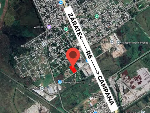 EXCELENTE LOTE A 200 METROS DE RUTA 6