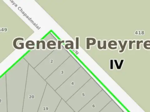 Terreno en Venta 47  mts Fondo