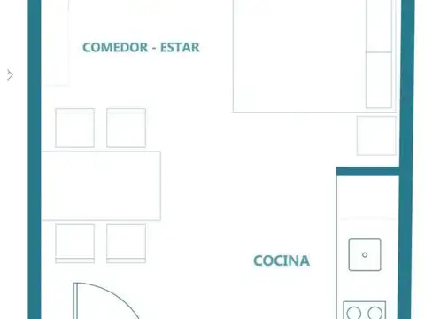 Monoambientes amplio en Palermo Hollywood