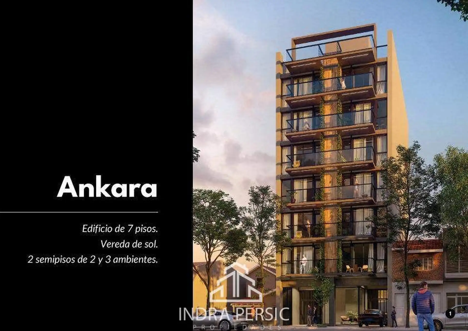 Departamento 2 amb, 65m² con balcón — Chauvin