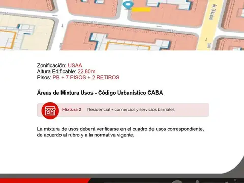 Terreno en Venta en Villa Urquiza, USD 450.000