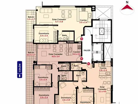 Departamento en Venta en Centro, USD 195.000