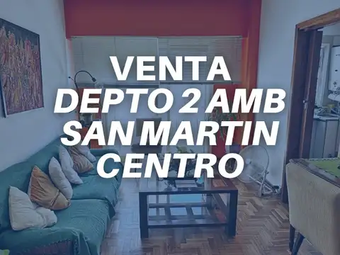 DEPARTAMENTO 2 AMBIENTES APTO PROFESIONAL SAN MARTIN CENTRO