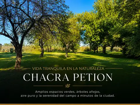 VENTA LOTE CHACRA PETION CAÑUELAS