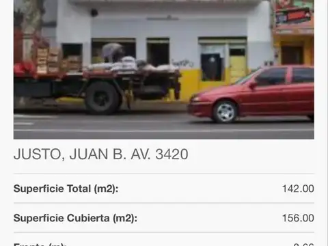 TERRENO 8,66 X 16,28 Para 1400 m² VENDIBLES - CABA