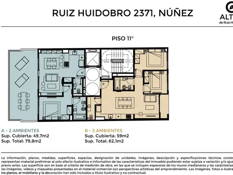 Departamento en Venta de 1 dormitorio