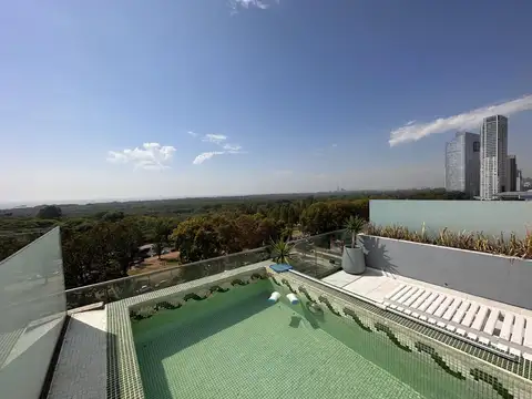 Alquiler temporal amoblado  departamento  3 ambientes con piscina propia