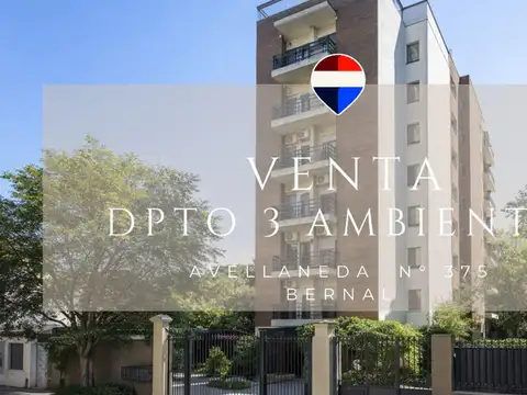 VENTA DPTO 3 AMBIENTES CON BALCON BERNAL CENTRO