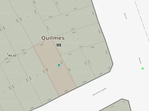 Terreno en Venta 10  mts Frente